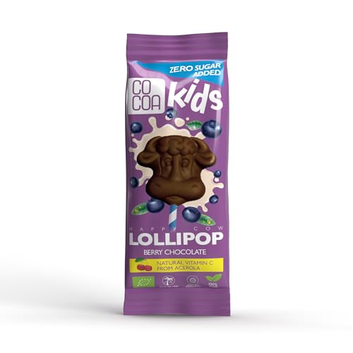 CO COA Low Carb Veganer Snack mit Inulin-Präbiotikum, Heidelbeer-Schokoladenlutscher 15g, vitamin c, zuckerfreie süssigkeiten, vegane süßigkeiten, BIO, ohne GVO, ohne Palmöl, ohne Konservierungsstoffe CO COA Low Carb Veganer Snack mit Inulin-Präbiotikum, Heidelbeer-Schokoladenlutscher 15g, vitamin c, zuckerfreie süssigkeiten, vegane süßigkeiten, BIO, ohne GVO, ohne Palmöl, ohne Konservierungsstoffe von Co coa
