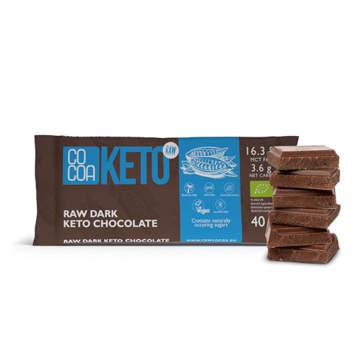 CO COA Zuckerfreie Süssigkeiten mit MCT Öl C:8 C:10 aus Kokosnuss - Schokolade ohne Zuckerzusatz, Vegan, Bio, ohne Palmöl, Dunkle Schokolade, Gesüßt mit Erythrit, Geeignet für KETO-Diäten CO COA Zuckerfreie Süssigkeiten mit MCT Öl C:8 C:10 aus Kokosnuss - Schokolade ohne Zuckerzusatz, Vegan, Bio, ohne Palmöl, Dunkle Schokolade, Gesüßt mit Erythrit, Geeignet für KETO-Diäten von Co coa