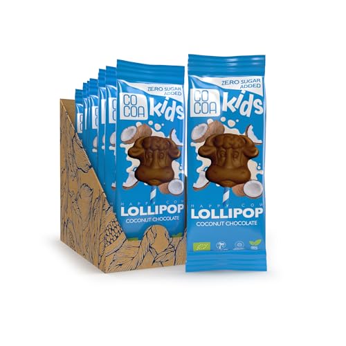 CO COA Schokoladenlutscher Box 10x15g - Glutenfrei, Bio & Vegan, ohne Zuckerzusatz, Vegane Süßigkeiten, Zuckerfreie Süssigkeiten, Vegane Schokolade, Keto & Low Carb geeignet, Laktosefrei CO COA Schokoladenlutscher Box 10x15g - Glutenfrei, Bio & Vegan, ohne Zuckerzusatz, Vegane Süßigkeiten, Zuckerfreie Süssigkeiten, Vegane Schokolade, Keto & Low Carb geeignet, Laktosefrei von Co coa