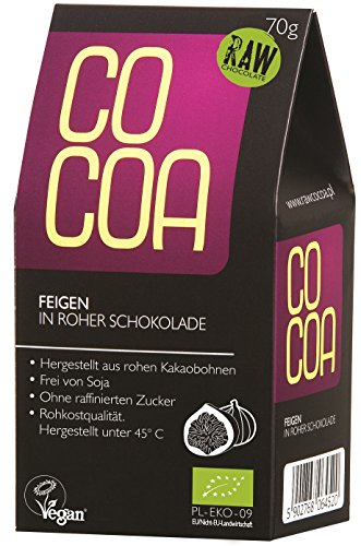 Raw Cocoa Bio Schokofrüchte 70 g (Feigen in Roher Schokolade) von Co coa
