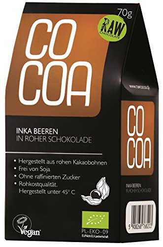 Raw Cocoa Bio Schokofrüchte 70 g (Inka Beeren in Roher Schokolade) Raw Cocoa Bio Schokofrüchte 70 g (Inka Beeren in Roher Schokolade) von Co coa