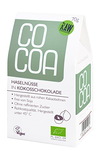 Raw Cocoa Bio Schokonüsse 70 g (Haselnüsse in Kokosschokolade) von Co coa
