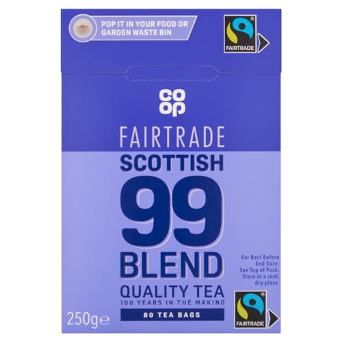 Co-op Scottish 99 Blend Fairtrade Teebeutel, 250 g, 80 Stück von Co-op