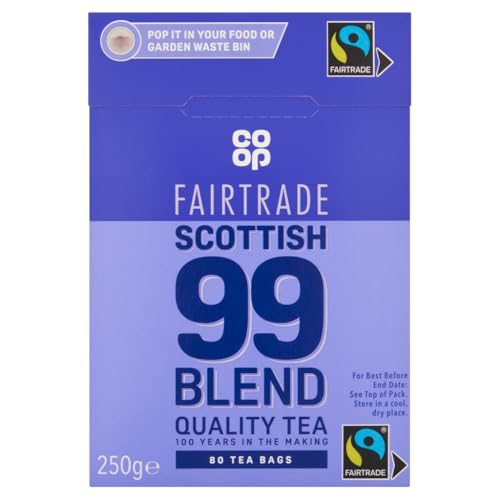 Co-op Scottish 99 Blend Fairtrade Teebeutel, 250 g, 80 Stück Co-op Scottish 99 Blend Fairtrade Teebeutel, 250 g, 80 Stück von Co-Op
