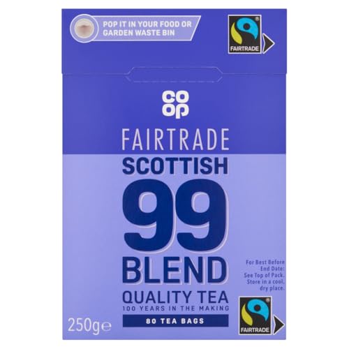 Co-op Scottish 99 Blend Fairtrade Teebeutel, 250 g, 80 Stück von Co-op