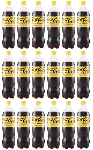 18x COCA-COLA Zero Zuccheri Gusto Limone Kohlensäurehaltiges Erfrischungsgetränk, Zuckerfrei, Zitronengeschmack Einweg-PET-Packung 1Lt 18x COCA-COLA Zero Zuccheri Gusto Limone Kohlensäurehaltiges Erfrischungsgetränk, Zuckerfrei, Zitronengeschmack Einweg-PET-Packung 1Lt von Coca-Cola