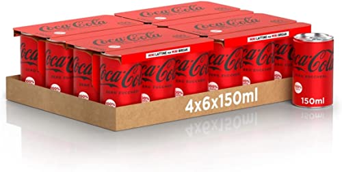 24x Coca Cola ZERO SUGAR mini dosen kohlensäurehaltiges Getränk 150ml Softdrink von Coca-Cola