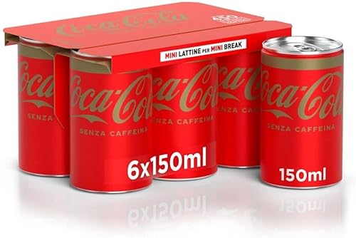24x Coca Cola mini Senza Caffeina dosen kohlensäurehaltiges Getränk 150ml Koks Ohne Koffein Softdrink kaffeinfrei von Coca-Cola