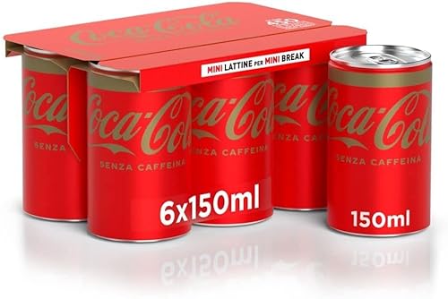24x Coca Cola mini Senza Caffeina dosen kohlensäurehaltiges Getränk 150ml Koks Ohne Koffein Softdrink kaffeinfrei 24x Coca Cola mini Senza Caffeina dosen kohlensäurehaltiges Getränk 150ml Koks Ohne Koffein Softdrink kaffeinfrei von Coca-Cola