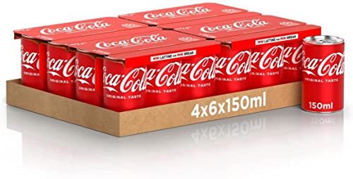 48x Coca Cola original mini dosen kohlensäurehaltiges Getränk 150ml Softdrink von Coca-Cola