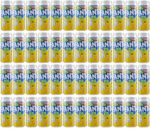 48x Fanta Limonata Zero Zitrone Limonade Null Zuckerzusatz Alkoholfreies Getränk Kohlensäurehaltiges Erfrischungsgetränk auf Basis von Zitronensaft 12% Einwegdose 330ml + Italian Gourmet Polpa 400g 48x Fanta Limonata Zero Zitrone Limonade Null Zuckerzusatz Alkoholfreies Getränk Kohlensäurehaltiges Erfrischungsgetränk auf Basis von Zitronensaft 12% Einwegdose 330ml + Italian Gourmet Polpa 400g von Coca-Cola
