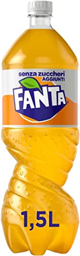 6x Fanta ohne Zuckerzusatz 1 Flasche à 1,5 L 100% italienischem Orangensaft, ohne Zusatz von Konservierungsstoffen PET-Flasche, erfrischender Geschmack Erfrischungsgetränk von Coca-Cola