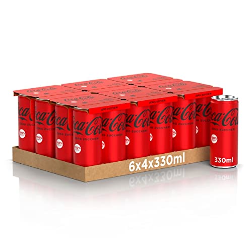 72x Coke Cola Zero Dose Coca ohne zucker 330 ml Italian alkoholfreies Getränk von Coca-Cola