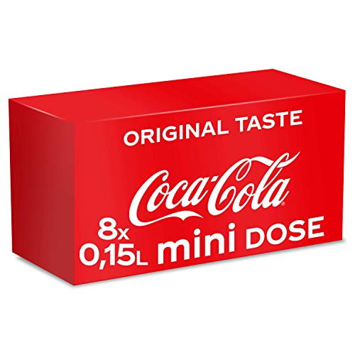 Coca-Cola Classic, Pure Erfrischung mit unverwechselbarem Coke Geschmack in der stylischen, Mini Dose, EINWEG Dose (3 x 8 x 150 ml) von Coca-Cola