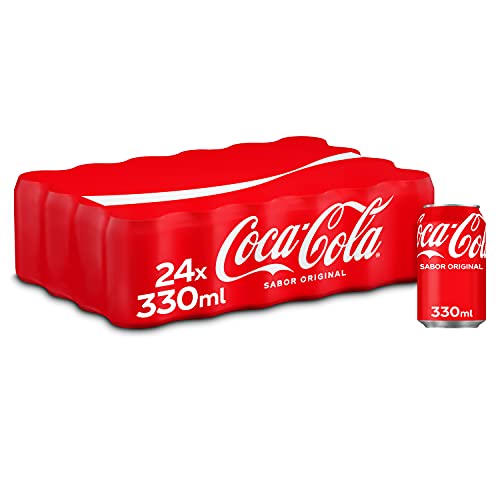 Coca-Cola Geschmack Original Cola-Frischhaltedosen, 24 Dosen à 330 ml von Coca-Cola