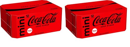 Coca-Cola ZERO SUGAR 2x Mini-Dosen 12x 150ml (3600ml) - Portions Dosen von Coca-Cola