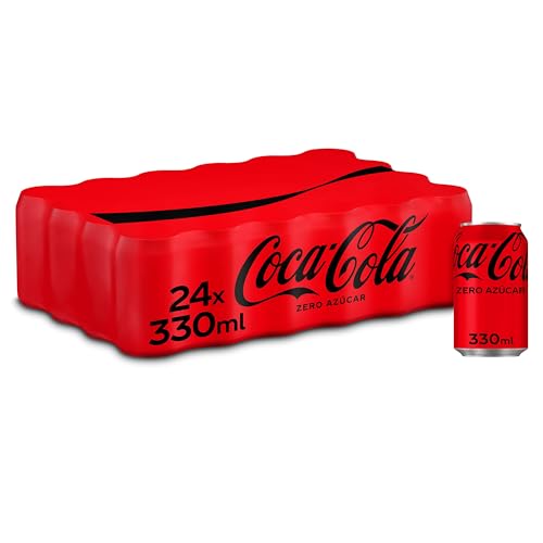 Coca-Cola Zero Sugar – Cola Soda ohne Zucker, keine Kalorien – Packung mit 24 Dosen 330 ml von Coca-Cola