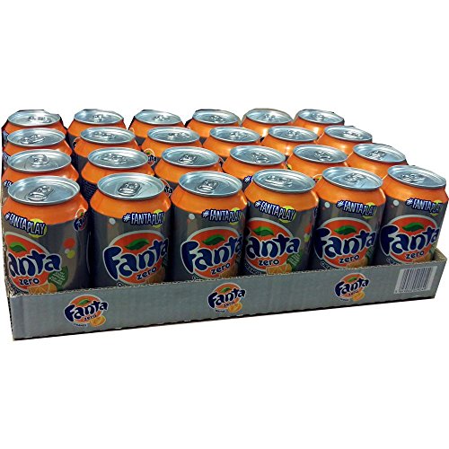 Fanta Orange Zero 24 x 330ml - zuckerfreie Orangenlimonade von Fanta