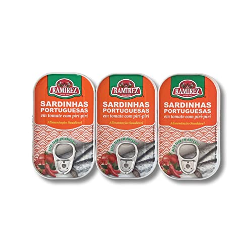 Portugiesische Sardinen In Tomatensoße Mit Chili - 3 x 125 g - Ramirez - Portugal Portugiesische Sardinen In Tomatensoße Mit Chili - 3 x 125 g - Ramirez - Portugal von Cocagne