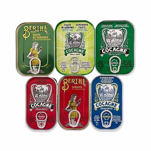 Portugiesische Sardinen Premium Mix Set - 6 Arten - Berthe - Cocagne - Ramirez - Portugal Portugiesische Sardinen Premium Mix Set - 6 Arten - Berthe - Cocagne - Ramirez - Portugal von Cocagne