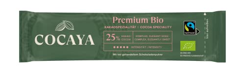 COCAYA Bio-Trinkschokoladen-Sticks PREMIUM BIO mit 25% Kakao, 100x35g von Cocaya