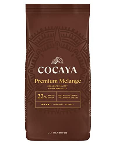 COCAYA Trinkschokolade PREMIUM MELANGE mit 22% Kakao, 1000g von Cocaya