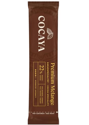 COCAYA Trinkschokoladen-Sticks PREMIUM MELANGE mit 22% Kakao, 100x35g COCAYA Trinkschokoladen-Sticks PREMIUM MELANGE mit 22% Kakao, 100x35g von Cocaya