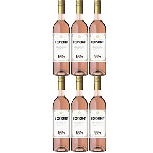 Réserve du Cochonnet Rosé Pays d' Oc Rosewein veganer Wein trocken IGP Frankreich I Versanel Paket (6 Flaschen) von Cochonnet