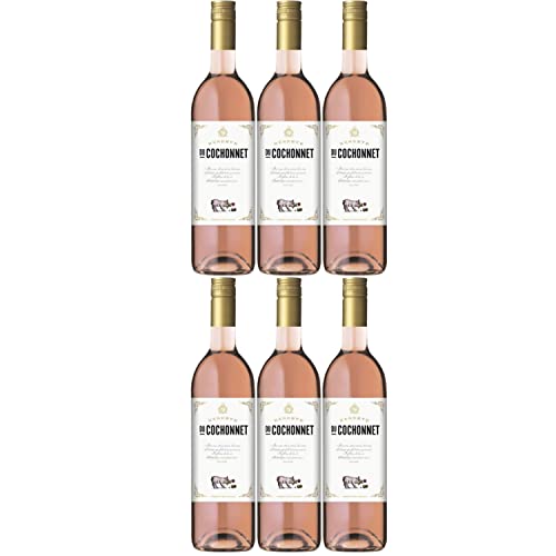 Réserve du Cochonnet Rosé Pays d' Oc Rosewein veganer Wein trocken IGP Frankreich I Versanel Paket (6 Flaschen) von Cochonnet