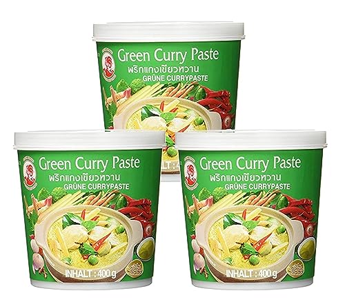 Cock - Grüne Currypaste - 3er-Pack (3 x 400g) von Cock