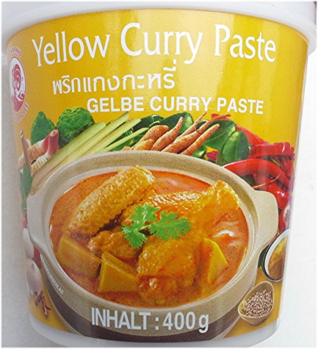 RED CURRY PASTE GELB 400G von Cock