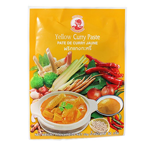 Cock Original Thailändische Currypaste Gelb Yellow 12x50g von Cock