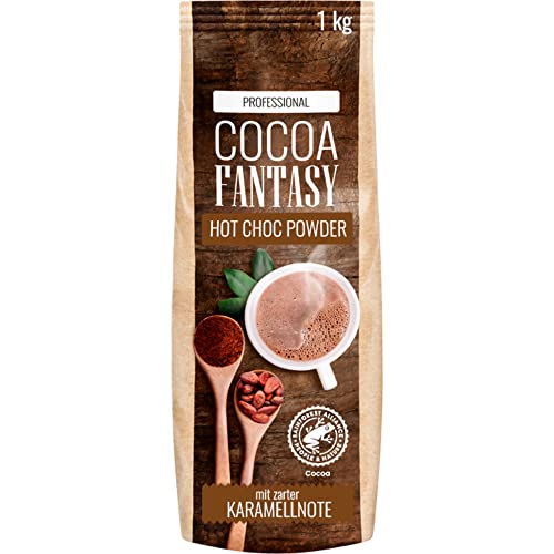 Cocoa Fantasy Hot Choc Powder, 1kg Kakao Pulver für heiße Schokolade,15% Kakaoanteil von Cocoa Fantasy