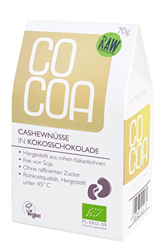 Raw Cocoa Bio Schokonüsse 70 g (Cashewnüsse in Kokosschokolade) von Co coa