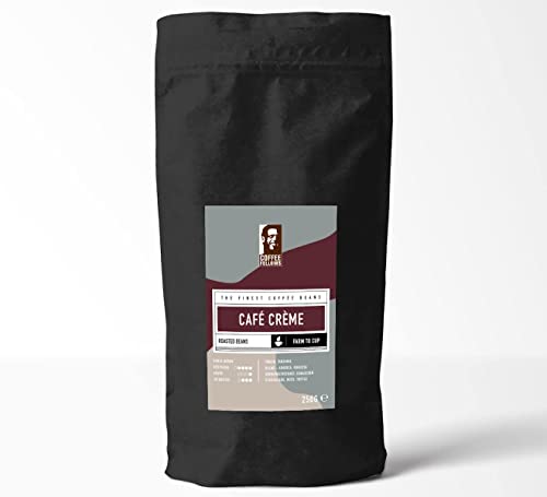 Coffee Fellows Café Crème | ganze Kaffee Bohnen | Arabica & Robusta Qualitäts-Mischung | Ideal für Vollautomaten und Siebträger (500g) von Coffee Fellows