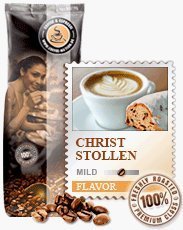 Coffee-Nation Aroma-Kaffee Christstollen 1000g Bohnen | Spitzenqualität | Kaffeeliebhaber von Coffee-Nation