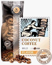 Coffee-Nation Aroma-Kaffee Coconut 1000g Bohnen | Spitzenqualität | Kaffeeliebhaber von Coffee-Nation