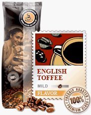 Coffee-Nation Aroma-Kaffee English Toffee 1000g Bohnen | Spitzenqualität | Kaffeeliebhaber von Coffee-Nation