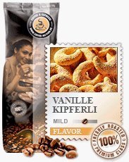 Coffee-Nation Aroma-Kaffee Vanillekipferli 1000g Bohnen | Spitzenqualität | Kaffeeliebhaber von Coffee-Nation