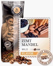 Coffee-Nation Aroma-Kaffee Zimt Mandel 1000g Bohnen | Spitzenqualität | Kaffeeliebhaber von Coffee-Nation