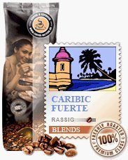 Coffee-Nation Caribic Fuerte 1000g Bohnen | Spitzenqualität | Kaffeeliebhaber von Coffee-Nation