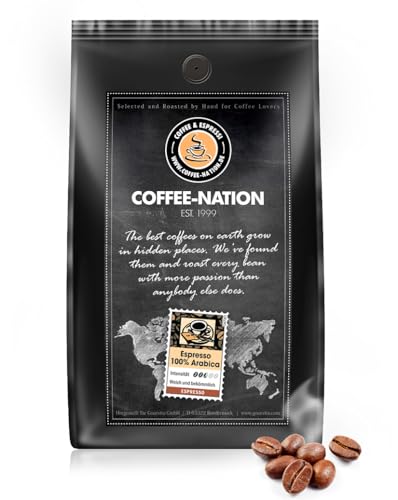 Coffee-Nation Espresso 100% Arabica Firmenpaket 16 x 1000g Bohne | Spitzenqualität | Kaffeeliebhaber von Coffee-Nation