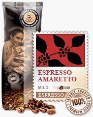 Coffee-Nation Espresso Amaretto 1000g Bohnen | Spitzenqualität | Kaffeeliebhaber von Coffee-Nation
