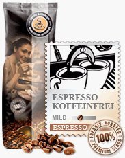 Coffee-Nation Espresso Lunata Koffeinfrei 1000g Bohnen | Spitzenqualität | Kaffeeliebhaber von Coffee-Nation