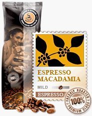 Coffee-Nation Espresso Macadamia 1000g Bohnen | Spitzenqualität | Kaffeeliebhaber von Coffee-Nation