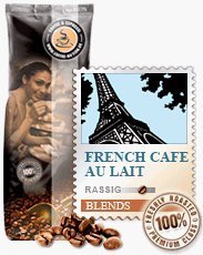 Coffee-Nation French Cafe au lait 1000g Bohnen | Spitzenqualität | Kaffeeliebhaber von Coffee-Nation