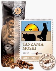 Coffee-Nation Tanzania Moshi 1000g Bohnen | Spitzenqualität | Kaffeeliebhaber von Coffee-Nation