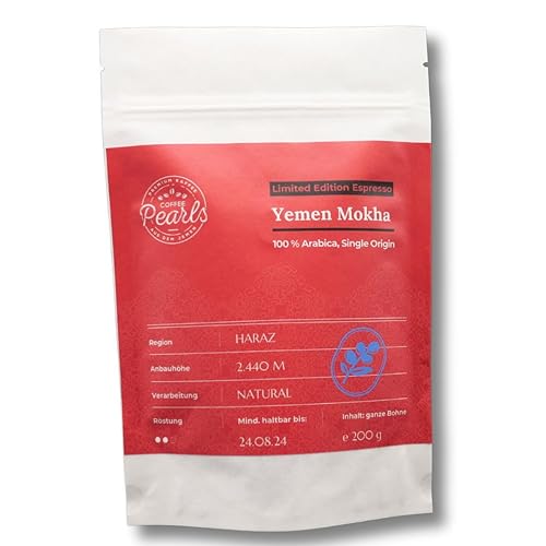 Yemen Mokha - 100% Arabica Kaffeebohnen aus dem Jemen (Espresso) von Coffee Pearls