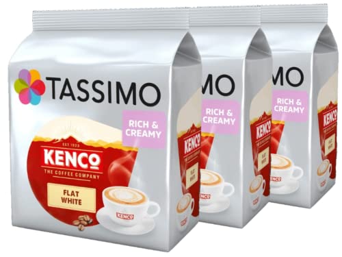 Tassimo Kenco Kaffeepads, flach, Weiß, 3 Stück, insgesamt 24 Portionen von UOOTPC