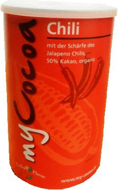 Trinkschokolade Classic 50 % Kakao mit Chili - vegan - 375 g - Bio von Bwaliffury